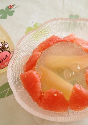 果莉那deピンクのデザート-レシピのメイン写真