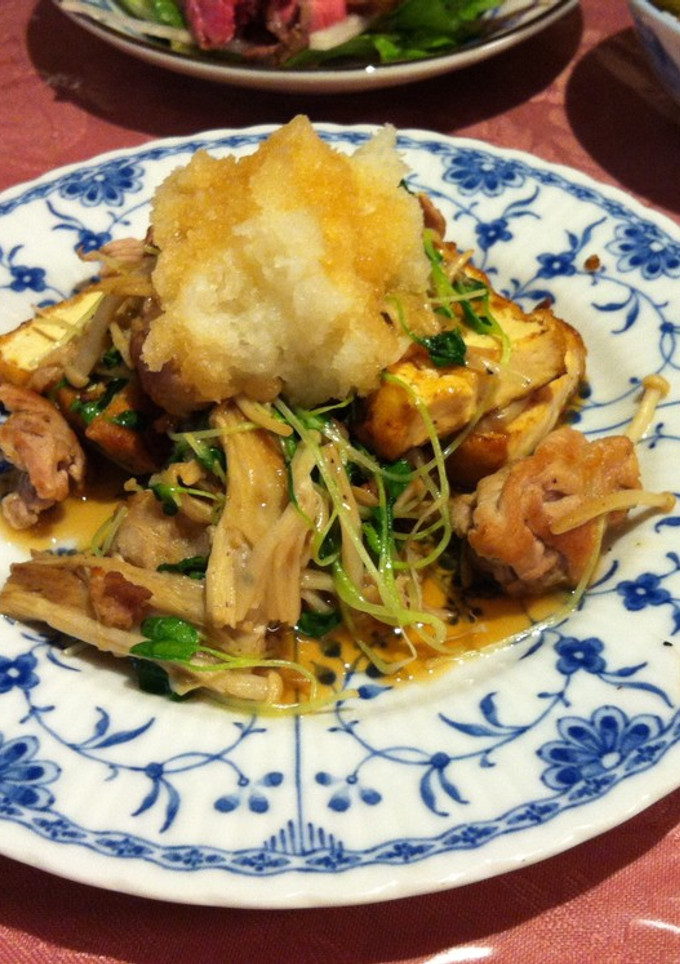 簡単〜♪ 厚揚げとエノキと豚肉の炒めもの-レシピのメイン写真