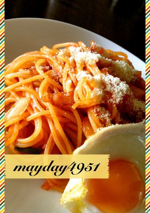 ♪失敗しないナポリタン♥目玉焼きつき♪-レシピのメイン写真