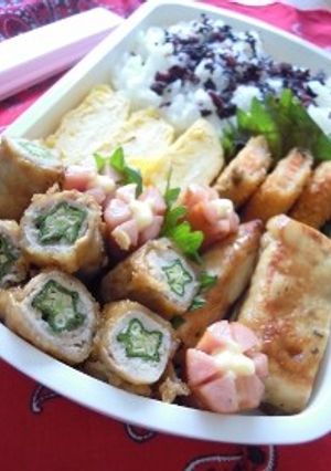 オクラの豚肉巻き巻き弁当-レシピのメイン写真
