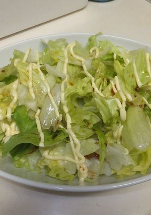 簡単☆レタスだけで出来るサラダ！！-レシピのメイン写真