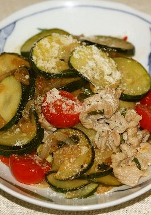ズッキーニと豚しゃぶ肉を美味しくしょう！-レシピのメイン写真