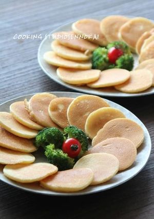 ホットケーキミックスふんわりパンケーキ-レシピのメイン写真