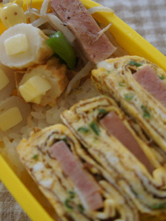 スパムのカラフル卵焼き-レシピのメイン写真