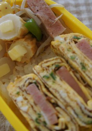スパムのカラフル卵焼き-レシピのメイン写真