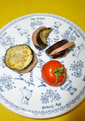 お弁当に✿スパムをナスで、はさみ焼き-レシピのメイン写真