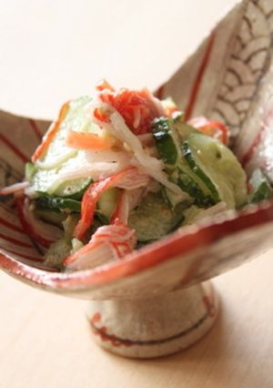 きゅうりとカニかまの胡麻マヨ和え-レシピのメイン写真