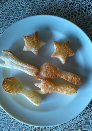 離乳食後期つかみ食べに★型抜きトースト-レシピのメイン写真