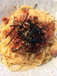 リメイク!簡単!鶏そぼろのパスタ-レシピのメイン写真