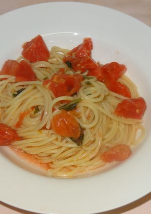 早うま たっぷりトマトの冷製パスタ-レシピのメイン写真