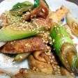 油揚げと長ネギの炒め物