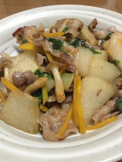 豚バラ肉と冬瓜の炒めもの-レシピのメイン写真