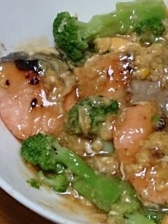 鮭とブロッコリーの卵餡掛け-レシピのメイン写真