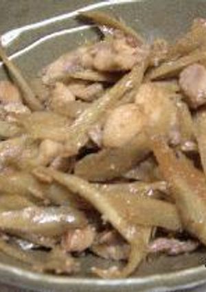 ごぼうと鶏肉の甘辛炒め煮-レシピのメイン写真