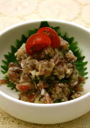 あじの和タリア～ン　なめろう-レシピのメイン写真