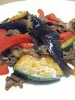 彩り夏野菜と牛肉の中華炒め-レシピのメイン写真