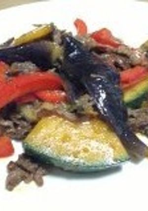 彩り夏野菜と牛肉の中華炒め-レシピのメイン写真
