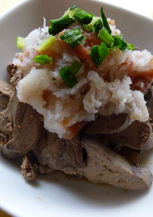 さっぱり！鶏レバーの梅おろし和え-レシピのメイン写真
