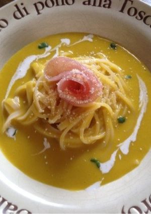 かぼちゃクリームのパスタ-レシピのメイン写真