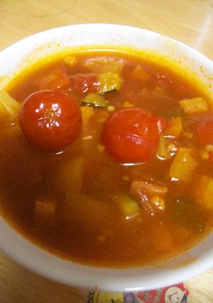 【おかず】まんまるトマトのミネストローネ-レシピのメイン写真