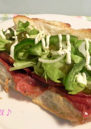 野菜たっぷり、ピザトーストサンド-レシピのメイン写真