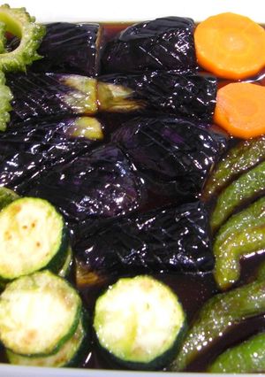 黒酢で！夏野菜の揚げびたし-レシピのメイン写真