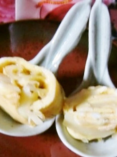 夏休み、アーモンドとポテトの卵焼き-レシピのメイン写真