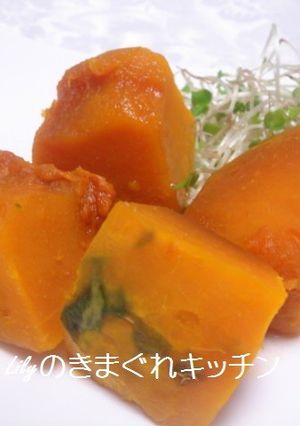 レンジで作るかぼちゃ煮-レシピのメイン写真