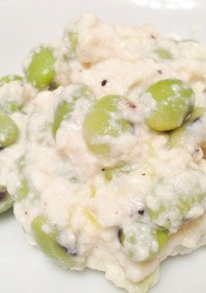 簡単‼塩麹豆腐と枝豆の和え物-レシピのメイン写真