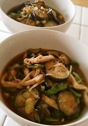 夏野菜。。炒めて冷やしてぶっかけ元気素麺-レシピのメイン写真