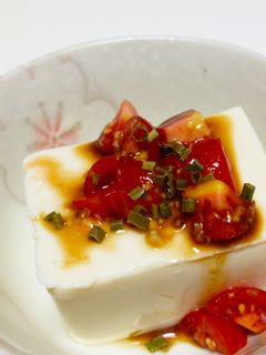 本日の冷や奴〜トマト×マスタード〜-レシピのメイン写真