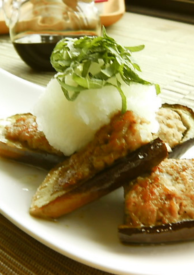 丸ごと茄子カップ和風バーグ❤-レシピのメイン写真