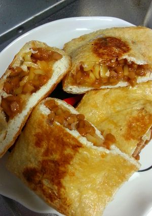 簡単！！！油揚げと納豆のキムチーつまみ-レシピのメイン写真
