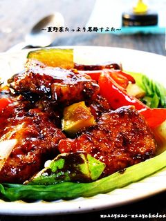 ■夏野菜たっぷり♪黒酢すぶた■-レシピのメイン写真