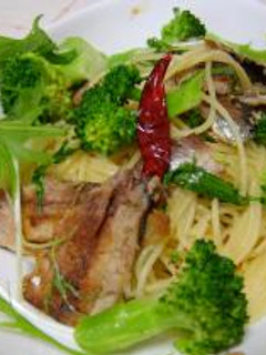 イワシ☆青菜のパスタ-レシピのメイン写真