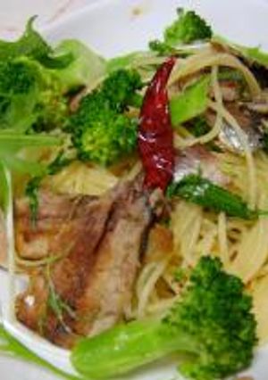 イワシ☆青菜のパスタ-レシピのメイン写真