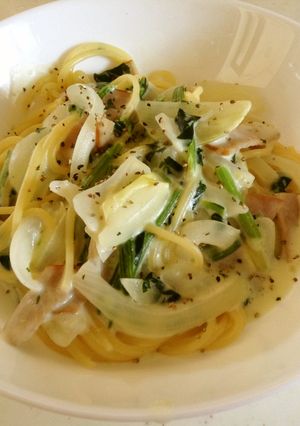 ランチにオススメ！簡単クリームパスタ♪-レシピのメイン写真