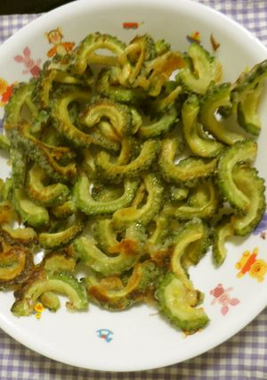 たこ焼きの粉でゴーヤチップ風-レシピのメイン写真