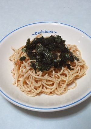 簡単さっぱり☆梅マヨ冷製パスタ-レシピのメイン写真