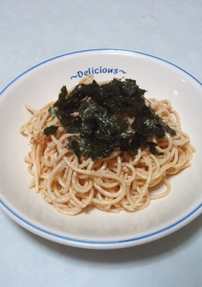 簡単さっぱり☆梅マヨ冷製パスタ-レシピのメイン写真