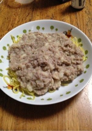 里芋と挽肉のあんかけ風焼きそば-レシピのメイン写真