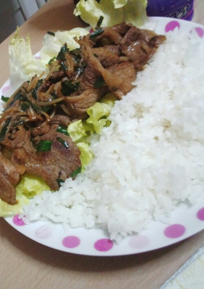 しょうが焼き風牛肉炒め-レシピのメイン写真
