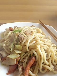 我が家の焼きうどん-レシピのメイン写真