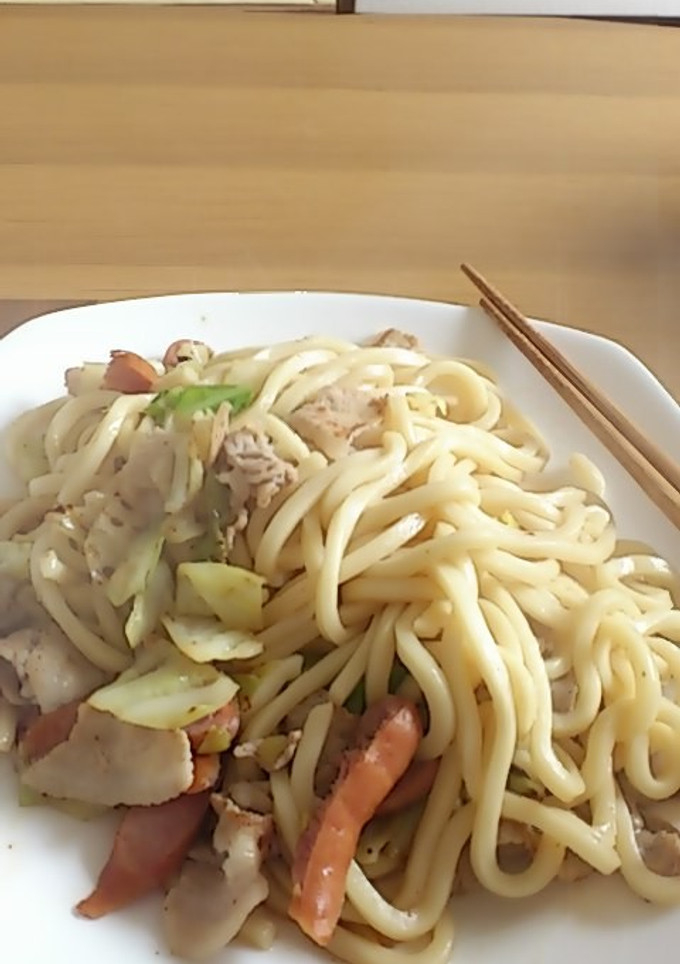 我が家の焼きうどん-レシピのメイン写真