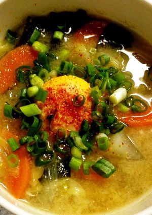 ヘルシーに☆燃焼系☆ダイエットみそ汁-レシピのメイン写真