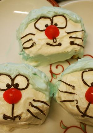 簡単！キャラケーキ　ドラえもん♪-レシピのメイン写真