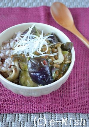 納豆麻婆茄子どんぶり-レシピのメイン写真