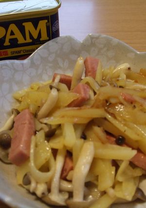 お弁当に☆スパムとじゃがいものバタ醤炒め-レシピのメイン写真