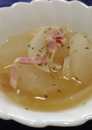 圧力鍋で簡単☆冬瓜のコンソメスープ-レシピのメイン写真