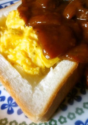 ♪パンとたまごとビーフシチューぅ♪-レシピのメイン写真